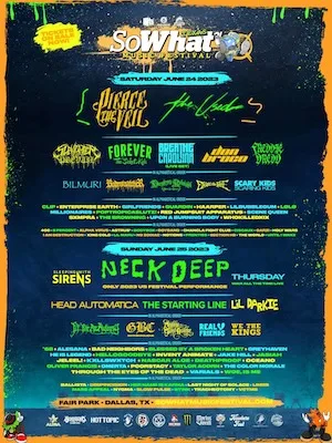 So What?! Music Festival 2023 Lineup poster image