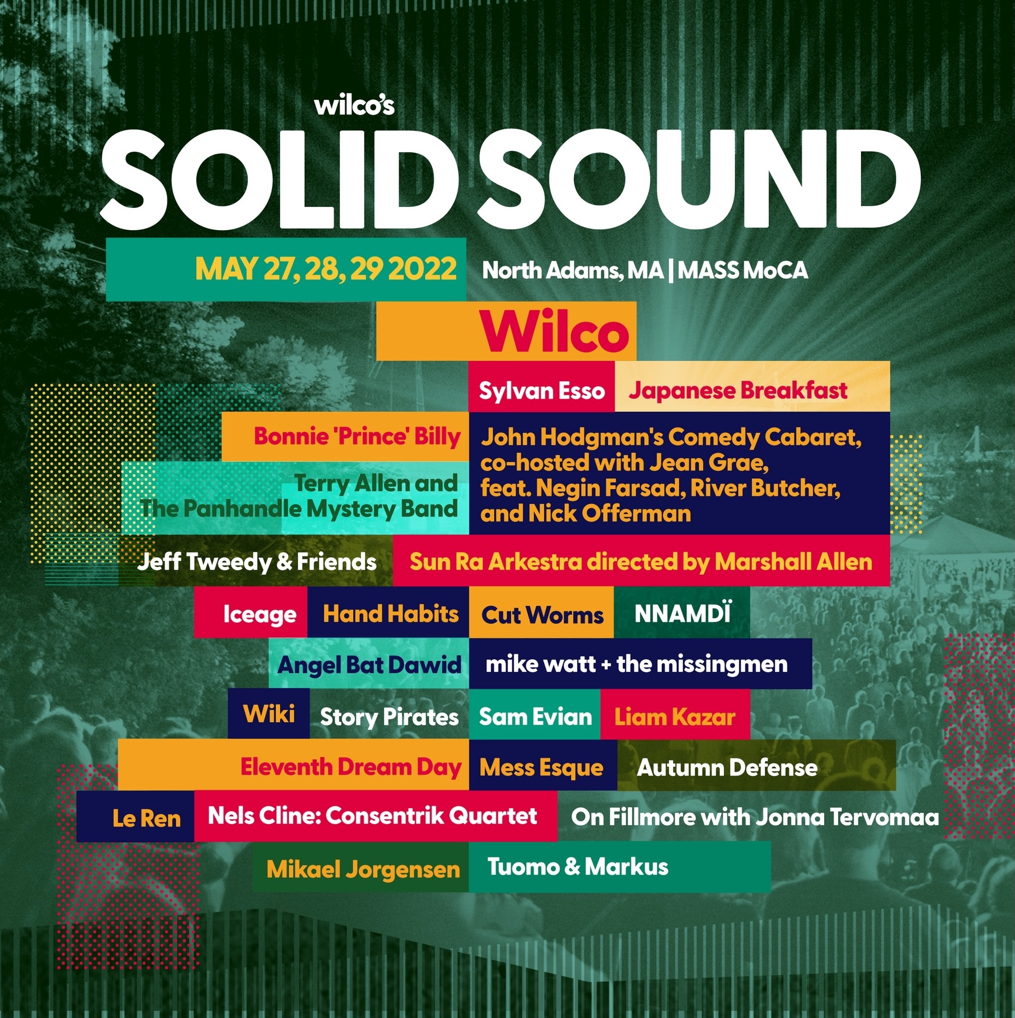 Solid Sound Festival 2022 lineup poster