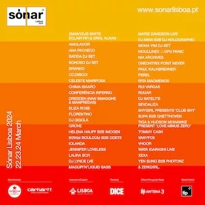 Sónar Lisboa 2024 Lineup poster image