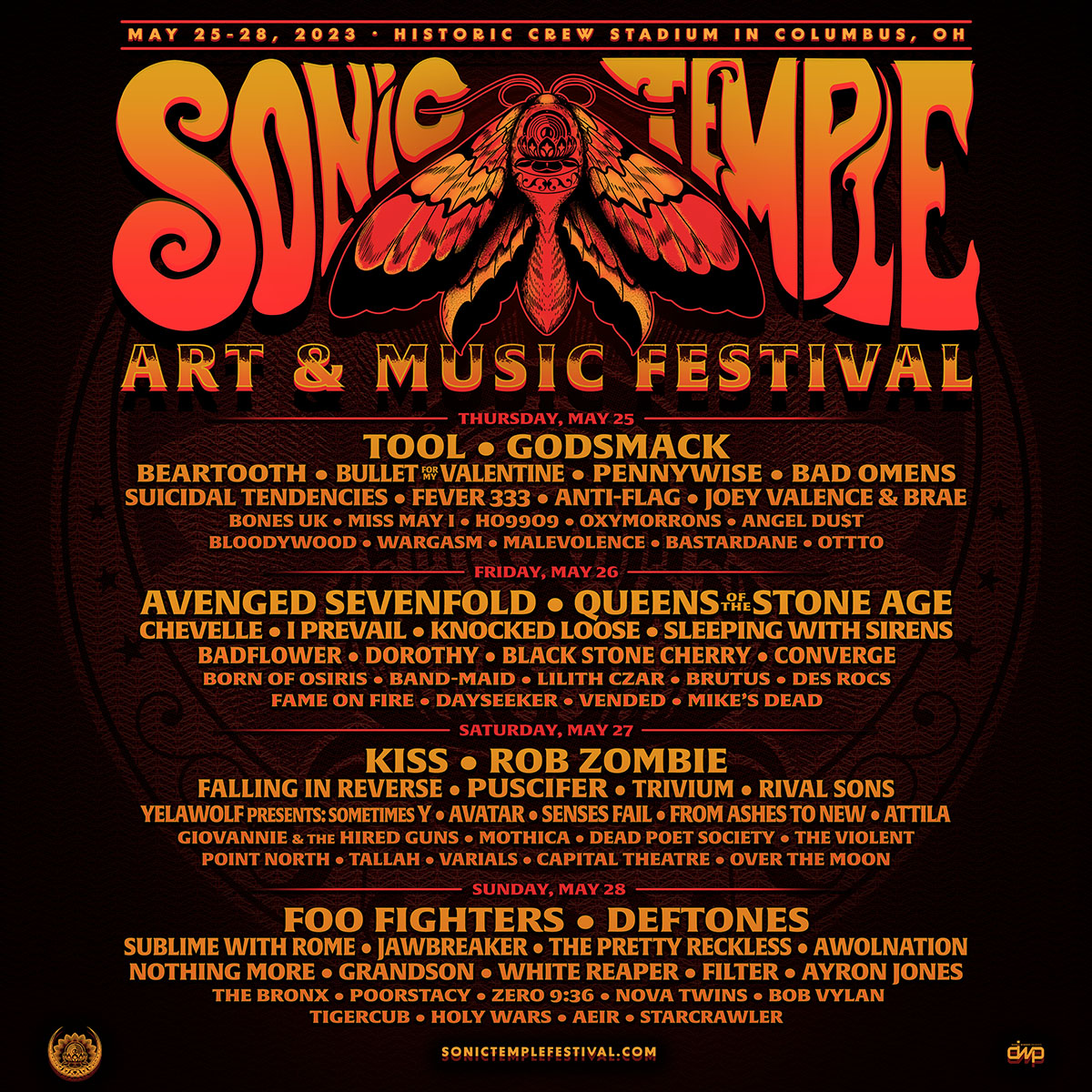 Sonic Temple Art & Music Festival 2023 Lineup Grooveist