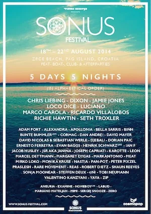 Sonus Festival 2014 Lineup poster image