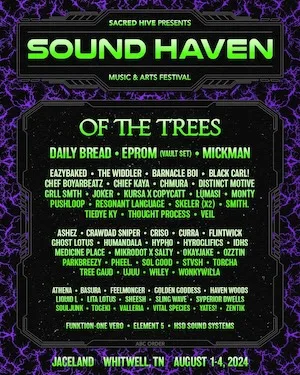 Sound Haven Festival 2024 Lineup poster image