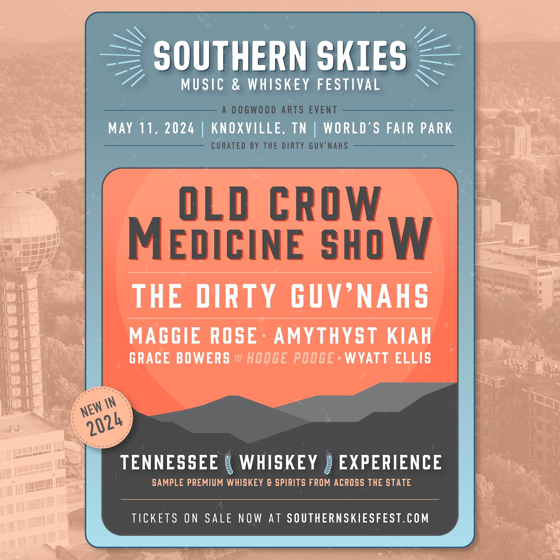 Southern Skies Music Festival 2024 lineup poster