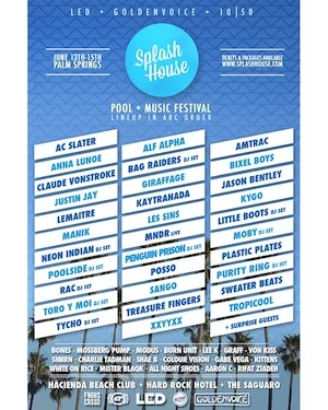 Splash House 2014 Lineup poster image