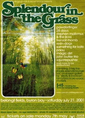 Splendour in the Grass 2001 Lineup poster image