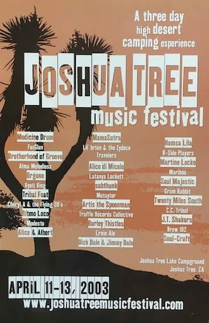 Spring Joshua Tree Music Festival 2003 Lineup poster image