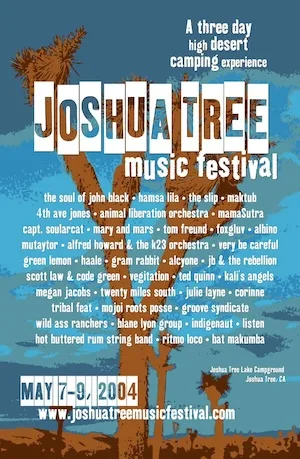 Spring Joshua Tree Music Festival 2004 Lineup poster image