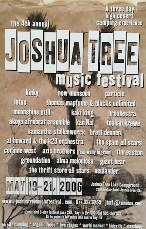 Spring Joshua Tree Music Festival 2006 Lineup poster image