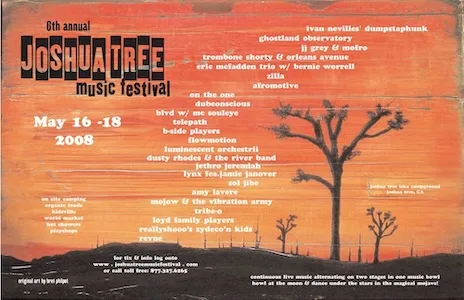 Spring Joshua Tree Music Festival 2008 Lineup poster image