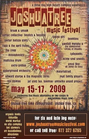 Spring Joshua Tree Music Festival 2009 Lineup poster image