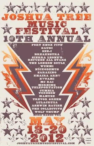 Spring Joshua Tree Music Festival 2012 Lineup poster image
