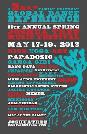 Spring Joshua Tree Music Festival 2013 Lineup poster image