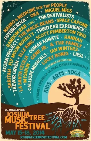 Spring Joshua Tree Music Festival 2014 Lineup poster image