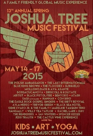 Spring Joshua Tree Music Festival 2015 Lineup poster image