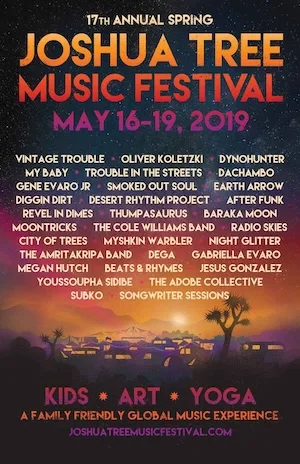 Spring Joshua Tree Music Festival 2019 Lineup poster image