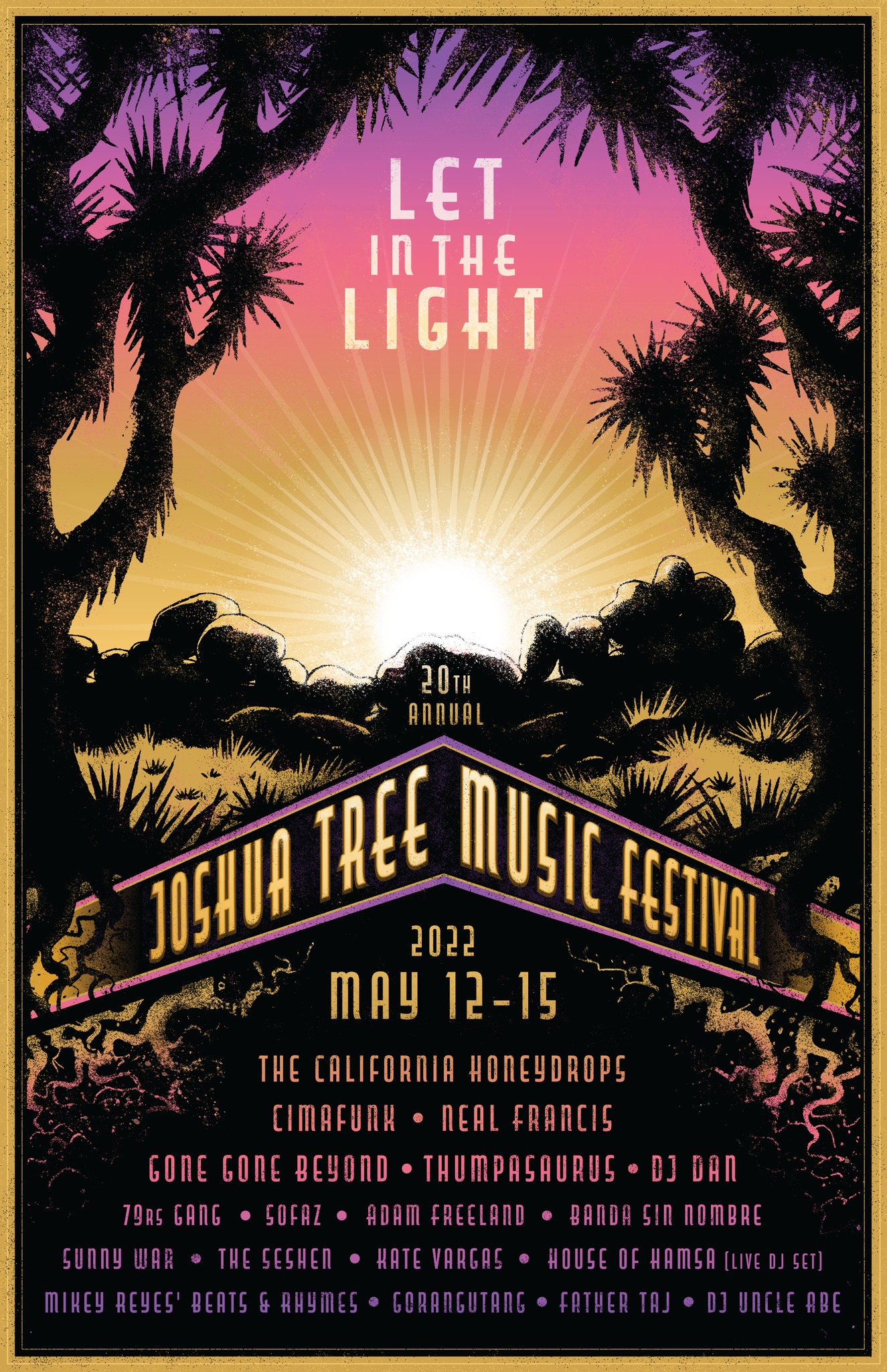 Spring Joshua Tree Music Festival 2022 Lineup poster image