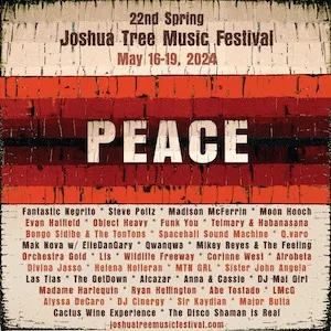 Spring Joshua Tree Music Festival 2024 Lineup poster image
