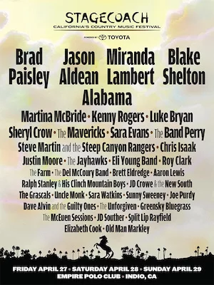 Stagecoach Festival 2012 Lineup poster image