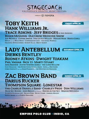 Stagecoach Festival 2013 Lineup poster image