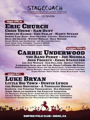 Stagecoach Festival 2016 Lineup poster image