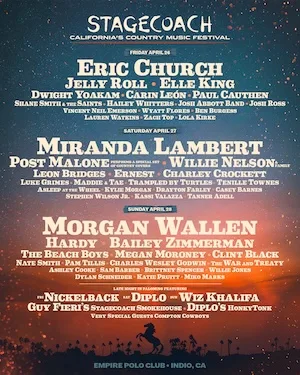 Stagecoach Festival 2024 Lineup poster image