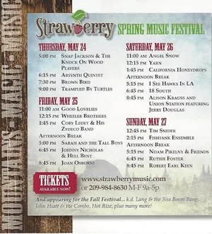 Strawberry Music Festival 2012 Lineup poster image