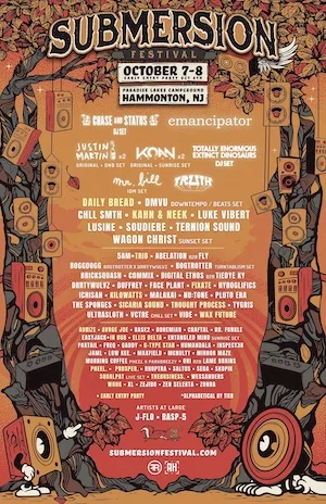 Submersion Festival 2022 Lineup poster image