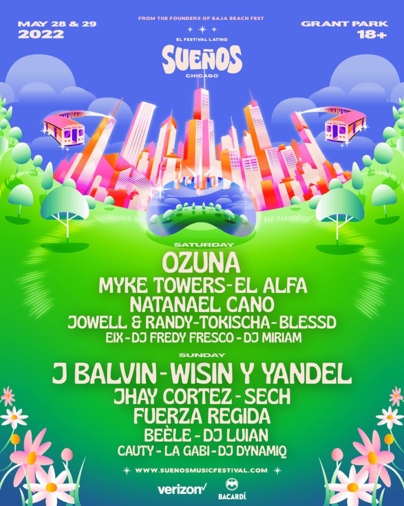 suenos festival 2022 lineup poster