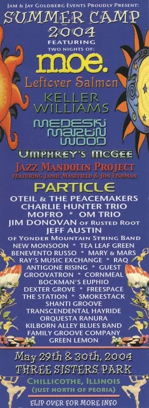 Summer Camp Music Festival 2004 Lineup poster image