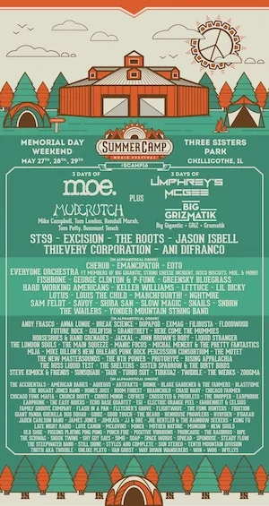 Summer Camp Music Festival 2016 Lineup poster image