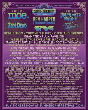 Summer Camp Music Festival 2019 Lineup poster image