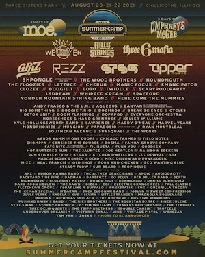 Summer Camp Music Festival 2021 Lineup poster image