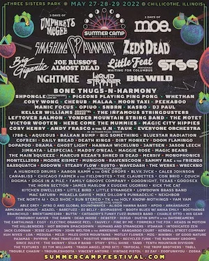 Summer Camp Music Festival 2022 Lineup poster image