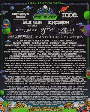 Summer Camp Music Festival 2023 Lineup poster image