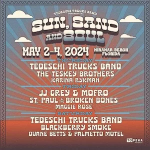 Sun, Sand & Soul Beach Weekend 2024 Lineup poster image