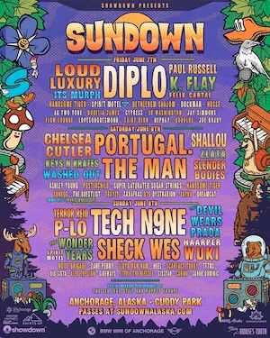 Sundown Alaska Music & Arts Festival 2024 Lineup poster image