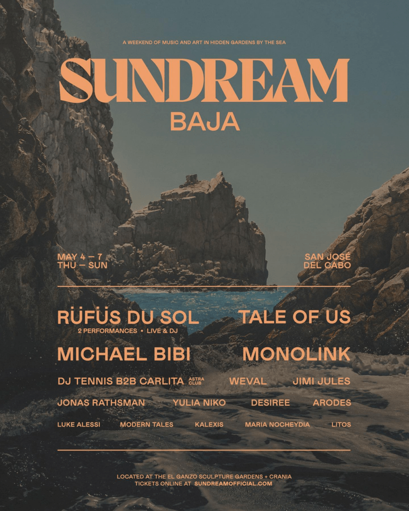 sundream baja 2023 lineup may 04 weekend poster