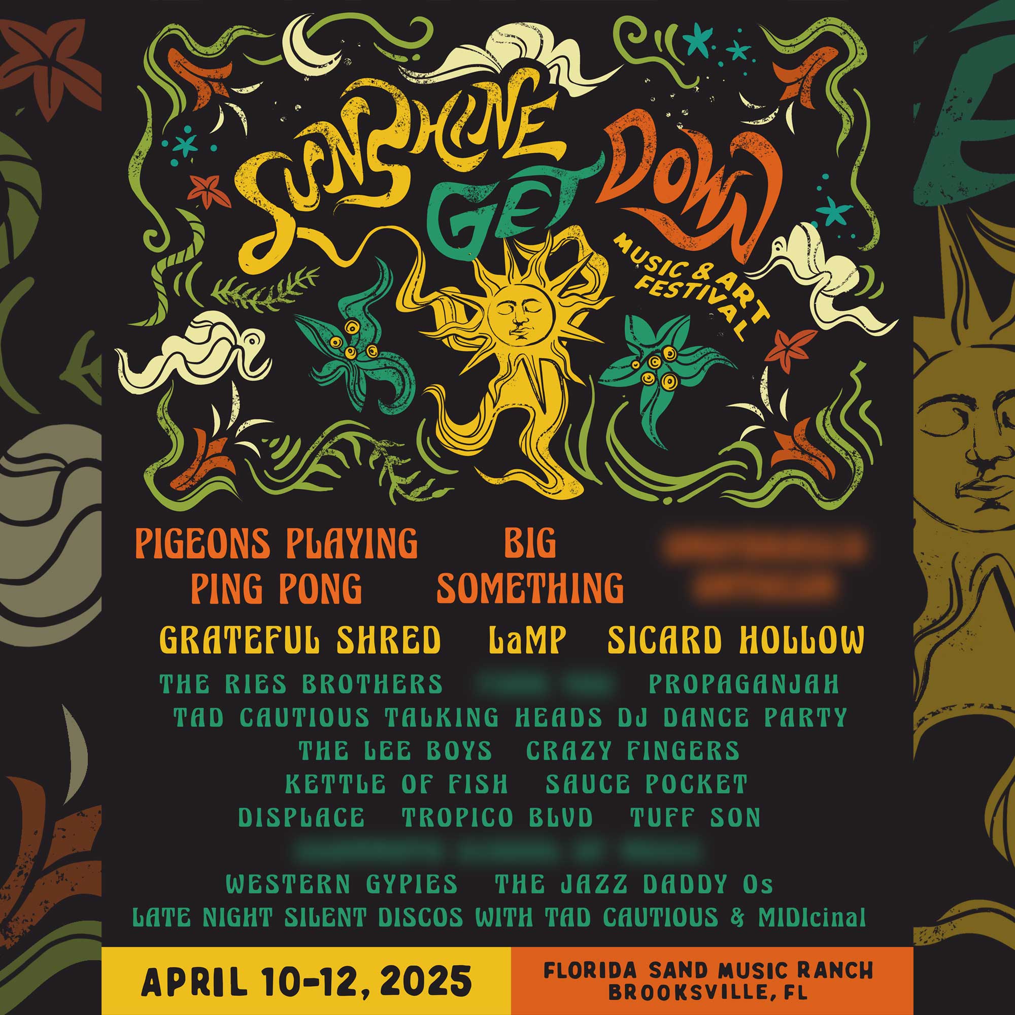 Sunshine Get Down 2025 lineup poster