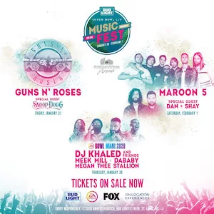 Super Bowl Music Fest 2020 Lineup poster image