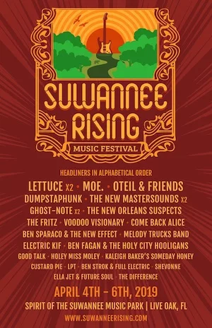 Suwannee Rising 2019 Lineup poster image
