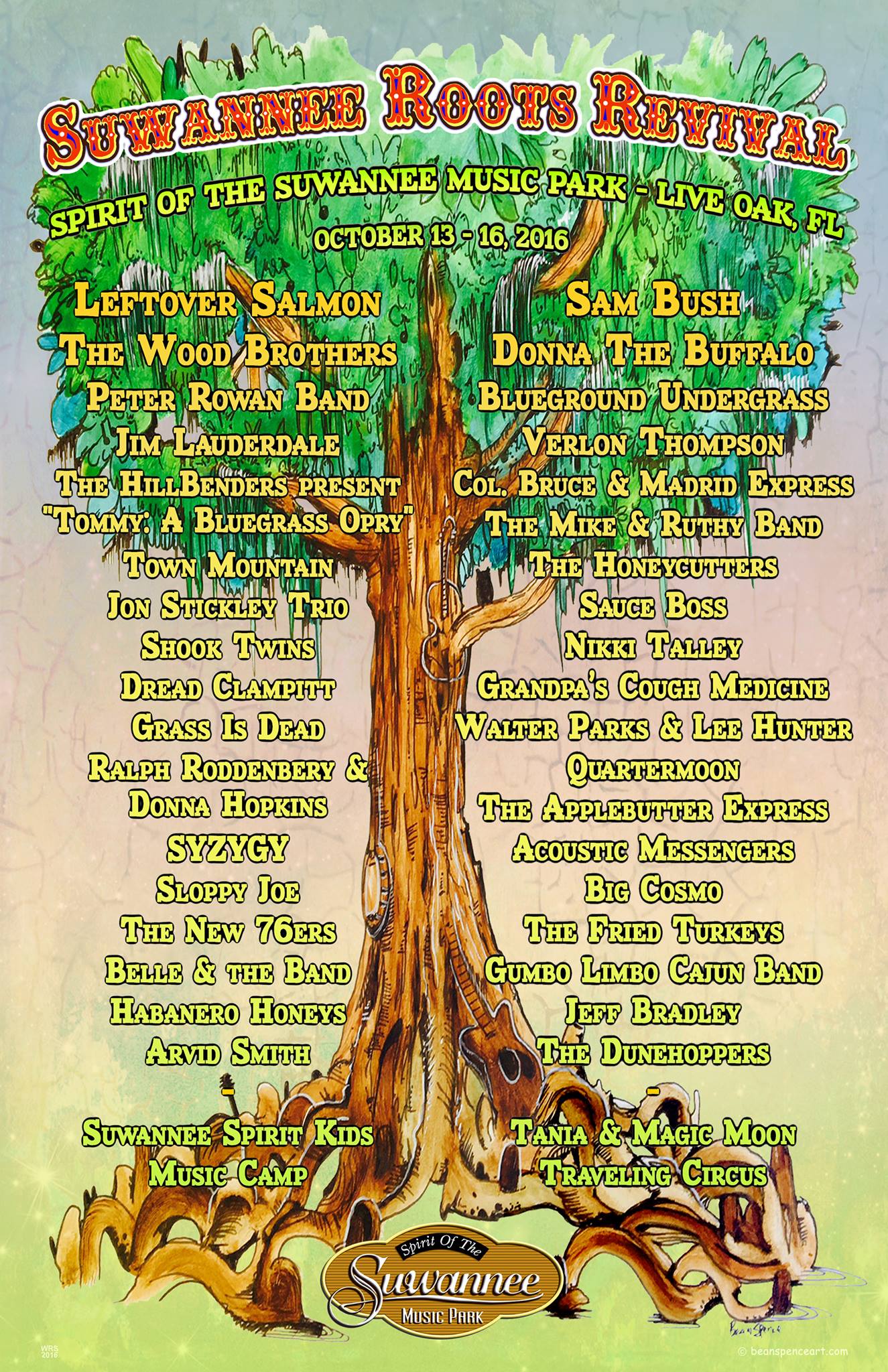 Suwannee Roots Revival 2016 Lineup poster image