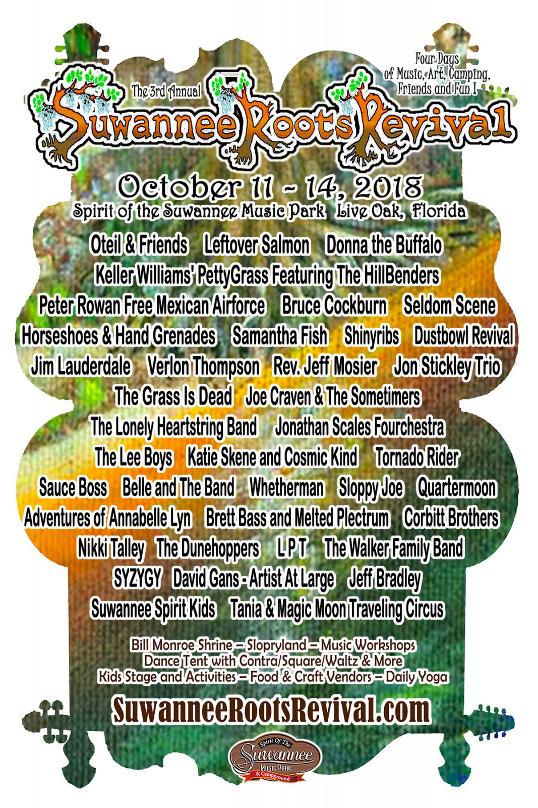 Suwannee Roots Revival 2018 Lineup poster image
