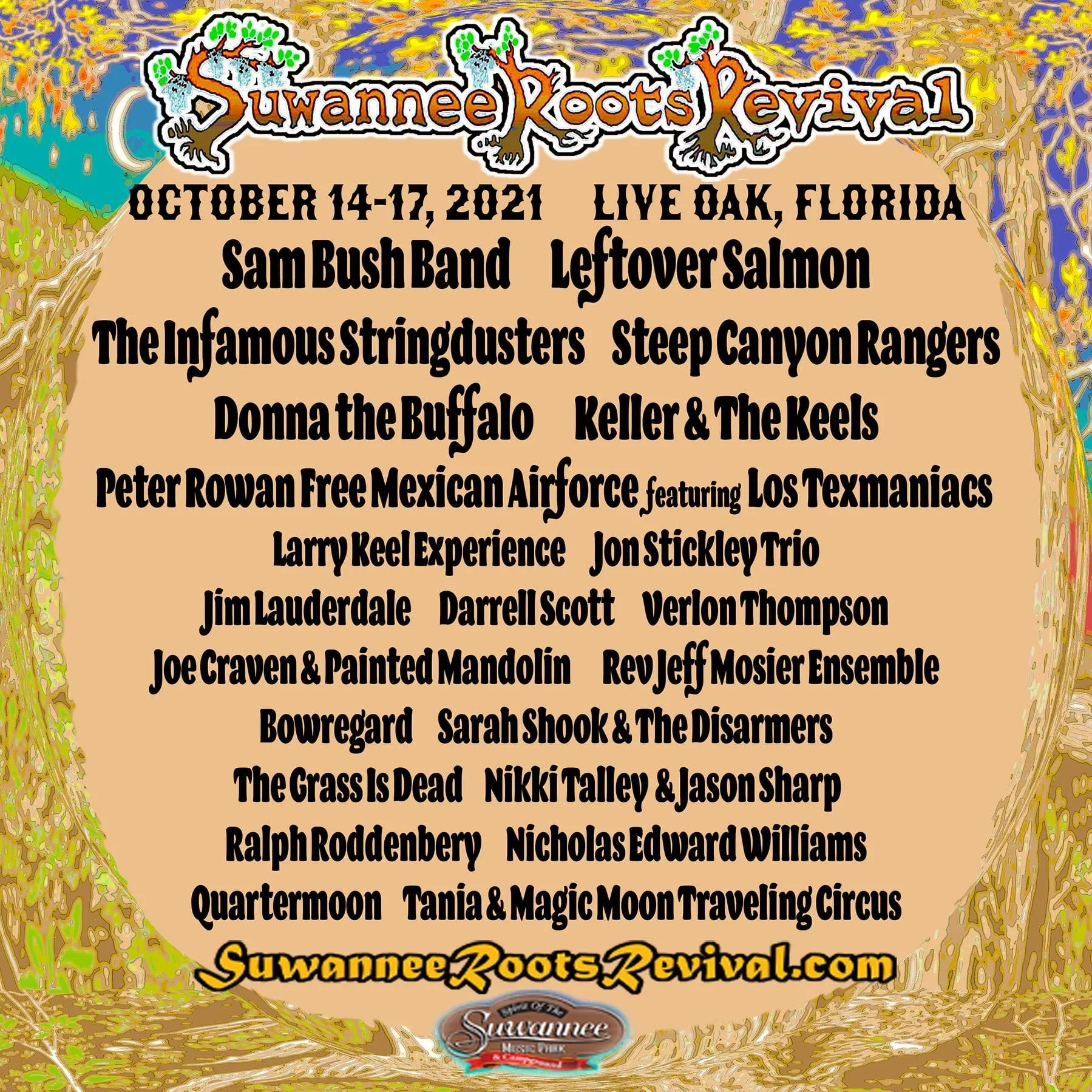 Suwannee Roots Revival 2021 Lineup poster image