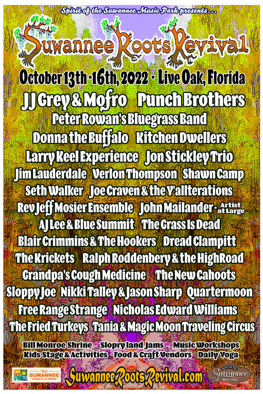 Suwannee Roots Revival 2022 Lineup poster image