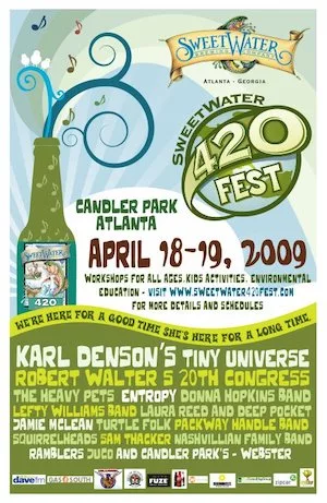 SweetWater 420 Fest 2009 Lineup poster image