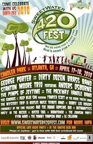 SweetWater 420 Fest 2010 Lineup poster image