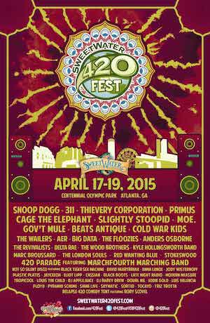 SweetWater 420 Fest 2015 Lineup poster image
