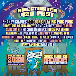 SweetWater 420 Fest 2023 Lineup poster image