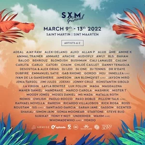 SXM Festival 2022 Lineup poster image