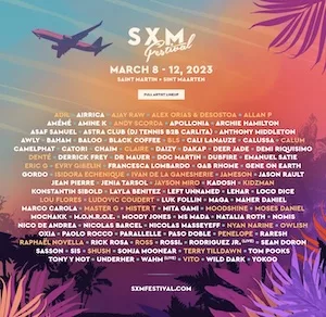 SXM Festival 2023 Lineup poster image